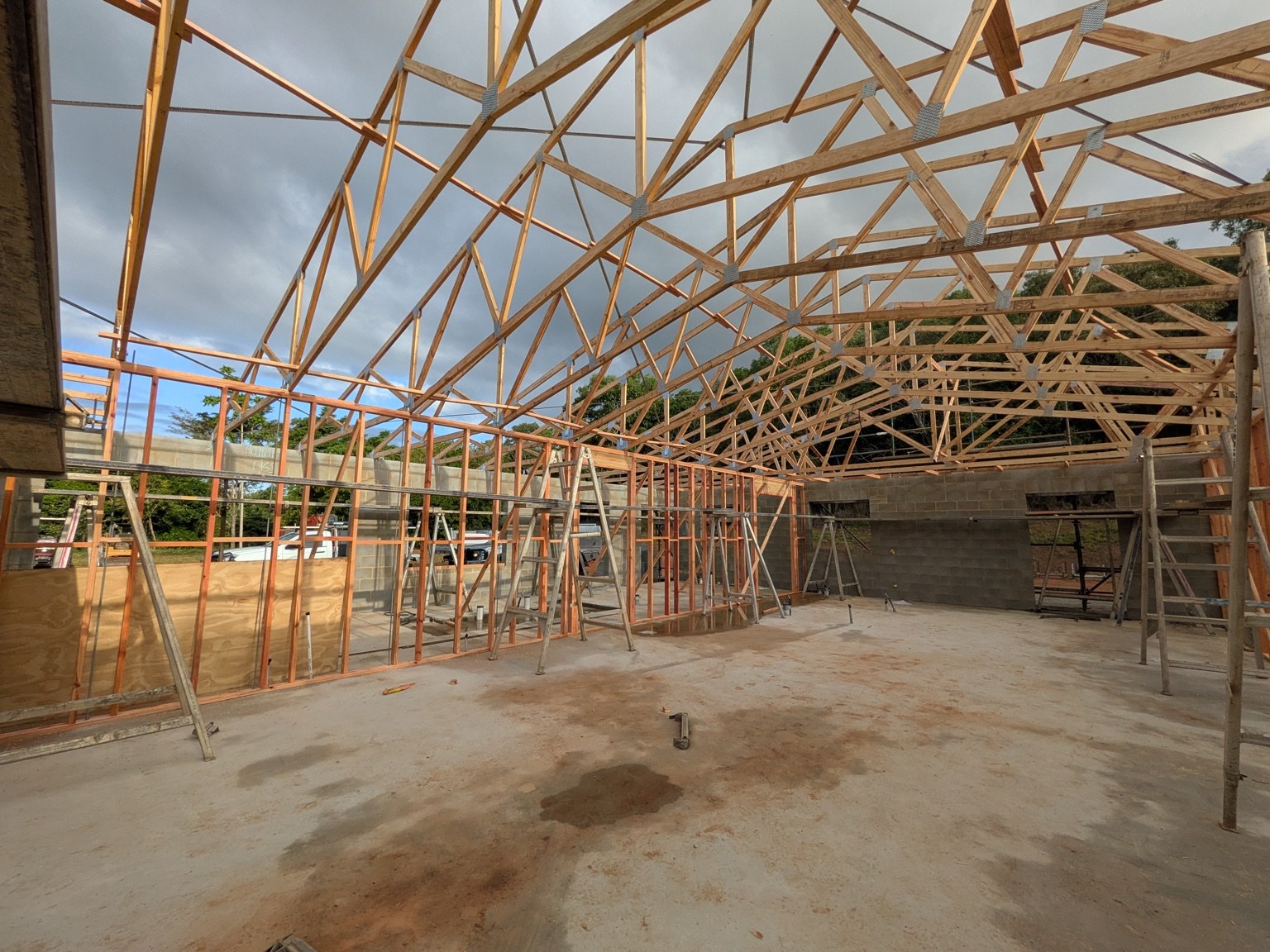 Framing stage • Roof structure